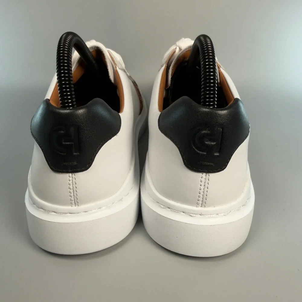 Cole Haan GrandPro Rally Court Womens 9 Dress Sneaker White Jaguar Low Lace Shoe
